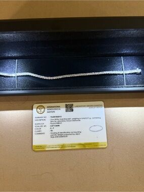 Invicta White Gold Diamond Bracelet